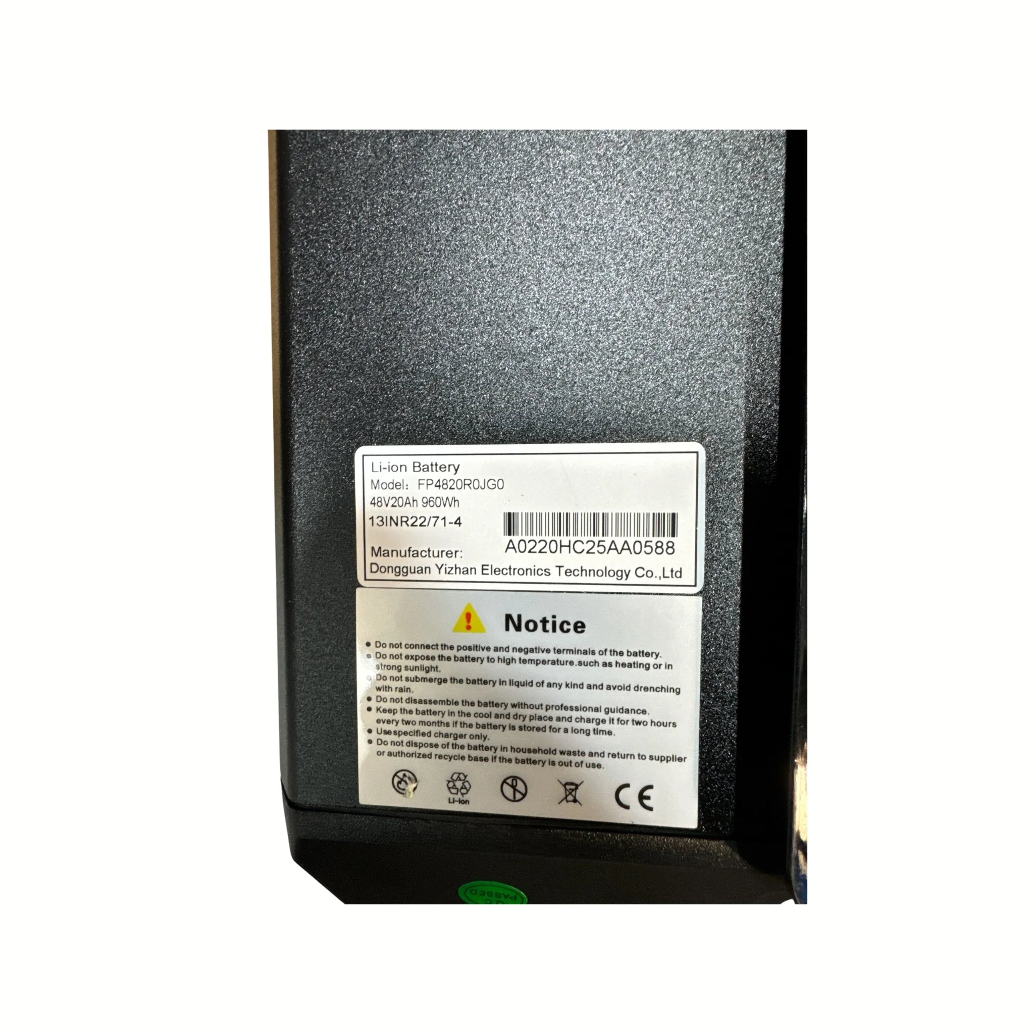 OUXI Q8 Accu – 48V 20Ah Originele Batterij