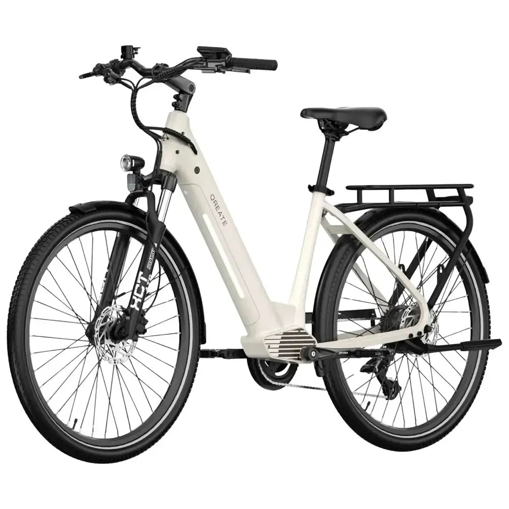 A-Spadz Air City Ivoor Wit E-Bike – Gratis Telefoonhouder + ART4 Slot (Direct Leverbaar)