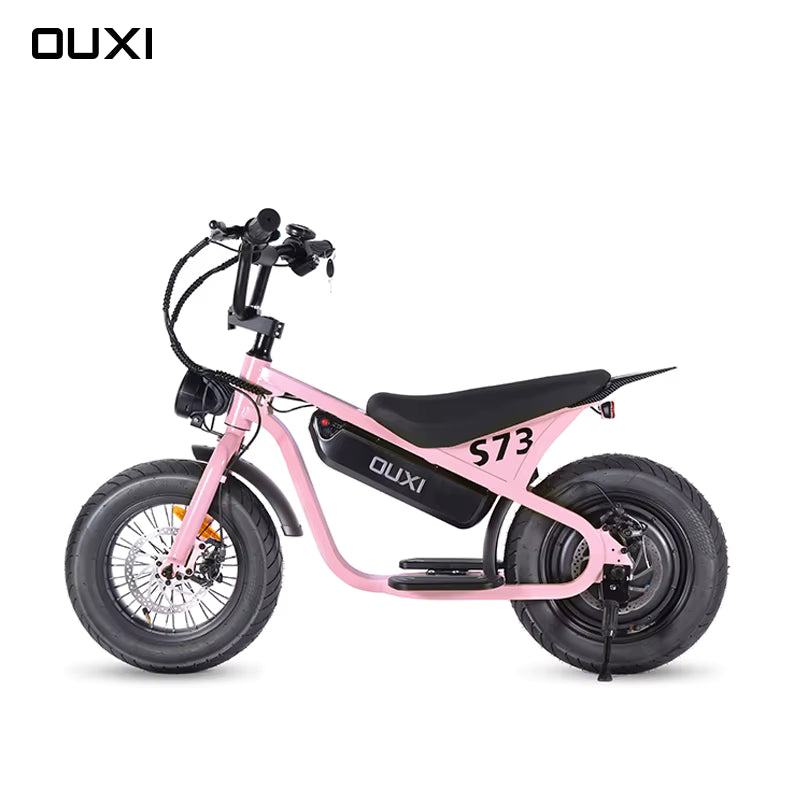 OUXI S73 Mini Elektrische Loopfiets – Roze / Paars