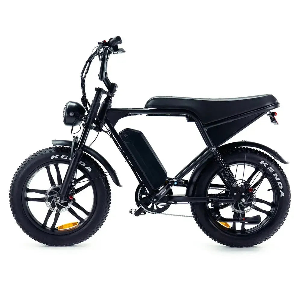 OUXI V8 Pro / C80 Pro Fatbike – Zwart | 100KM Range | Inclusief Slot + Telefoonhouder | Rijklaar Geleverd