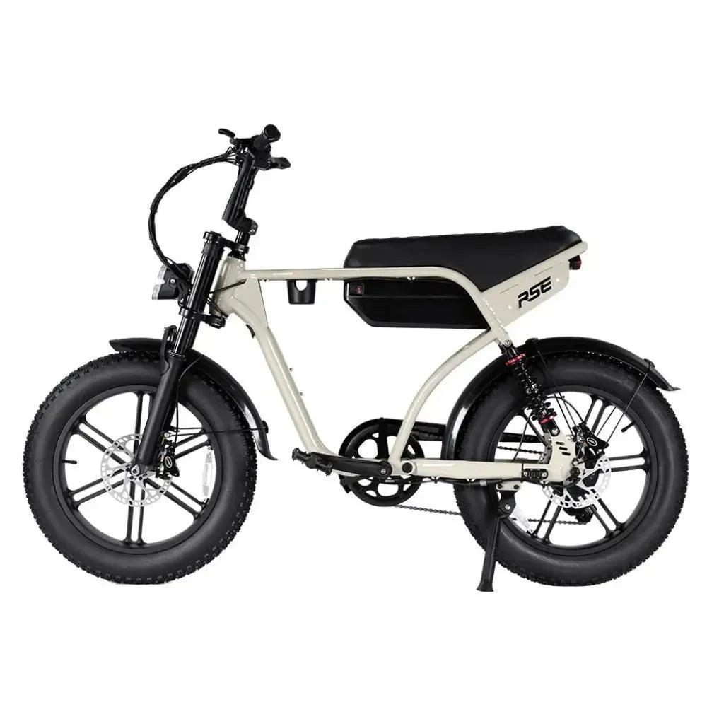 RSE Fatbike Beige – 48V 15Ah | NFC, Alarm & Voetsteunen