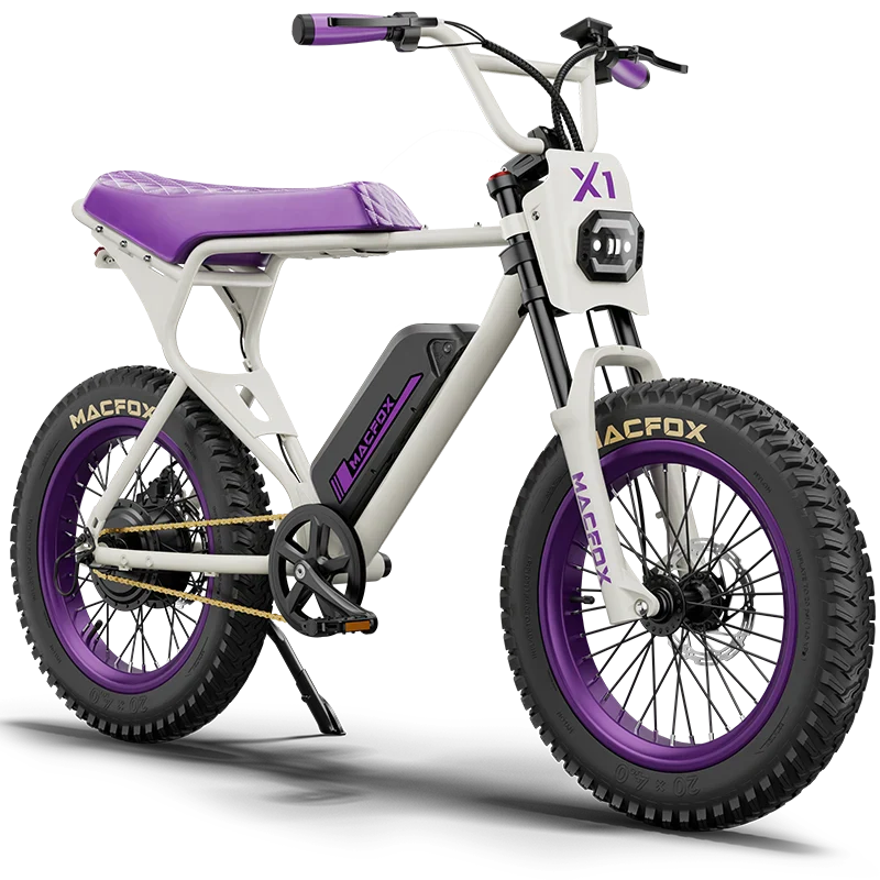 Macfox X1S x Bs.zay Elektrische Fatbike – Incl. Spatborden, Slot & Telefoonhouder