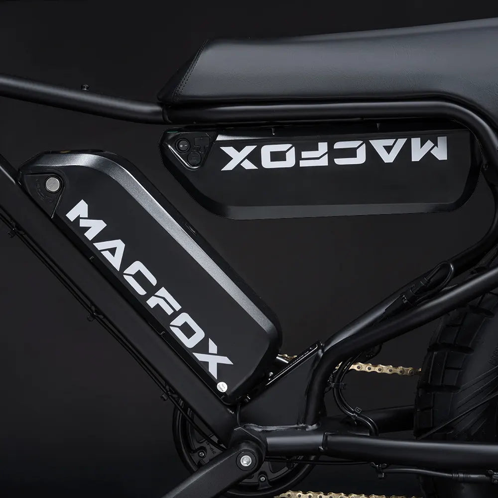 Macfox X7L Elektrische Fatbike Dark Blue – Incl. Spatborden, Slot & Telefoonhouder