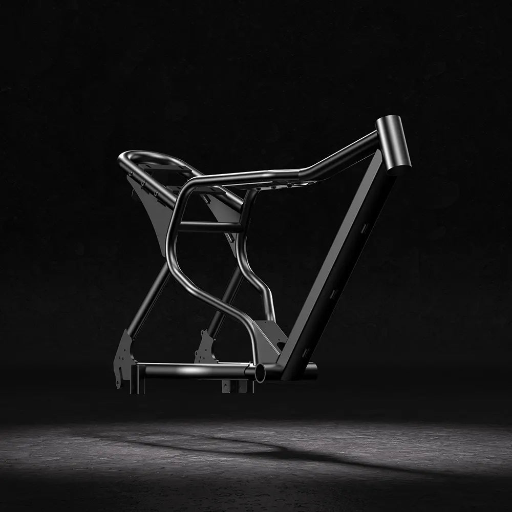 Macfox X7L Elektrische Fatbike Dark Blue – Incl. Spatborden, Slot & Telefoonhouder