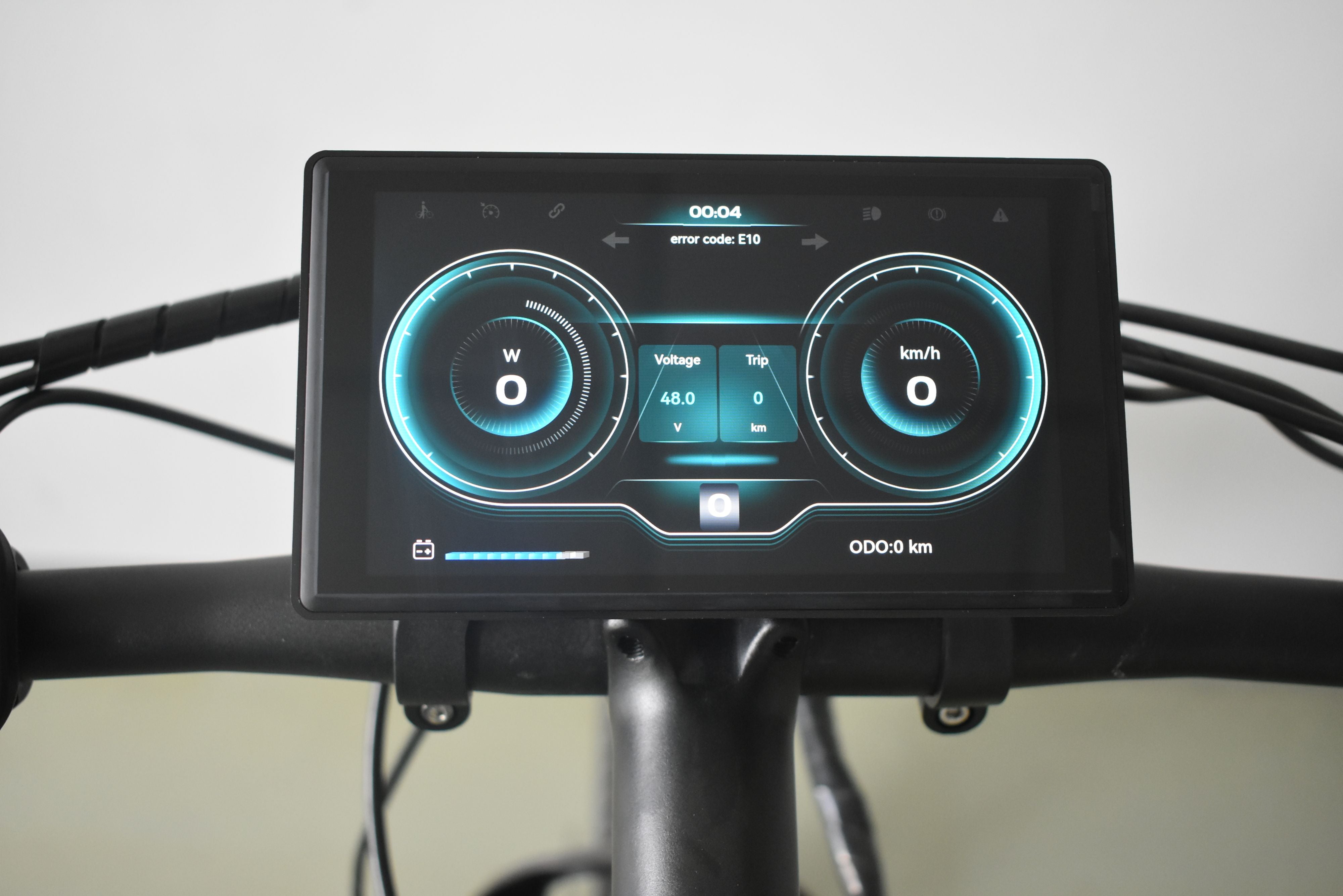 LCD Display voor Ouxi E-Bike (V8 Max / V8 / H9 / Q8 / V20) met Telefoon Scherm Spiegeling – Snelheid, Batterij, Motor Power, GPS