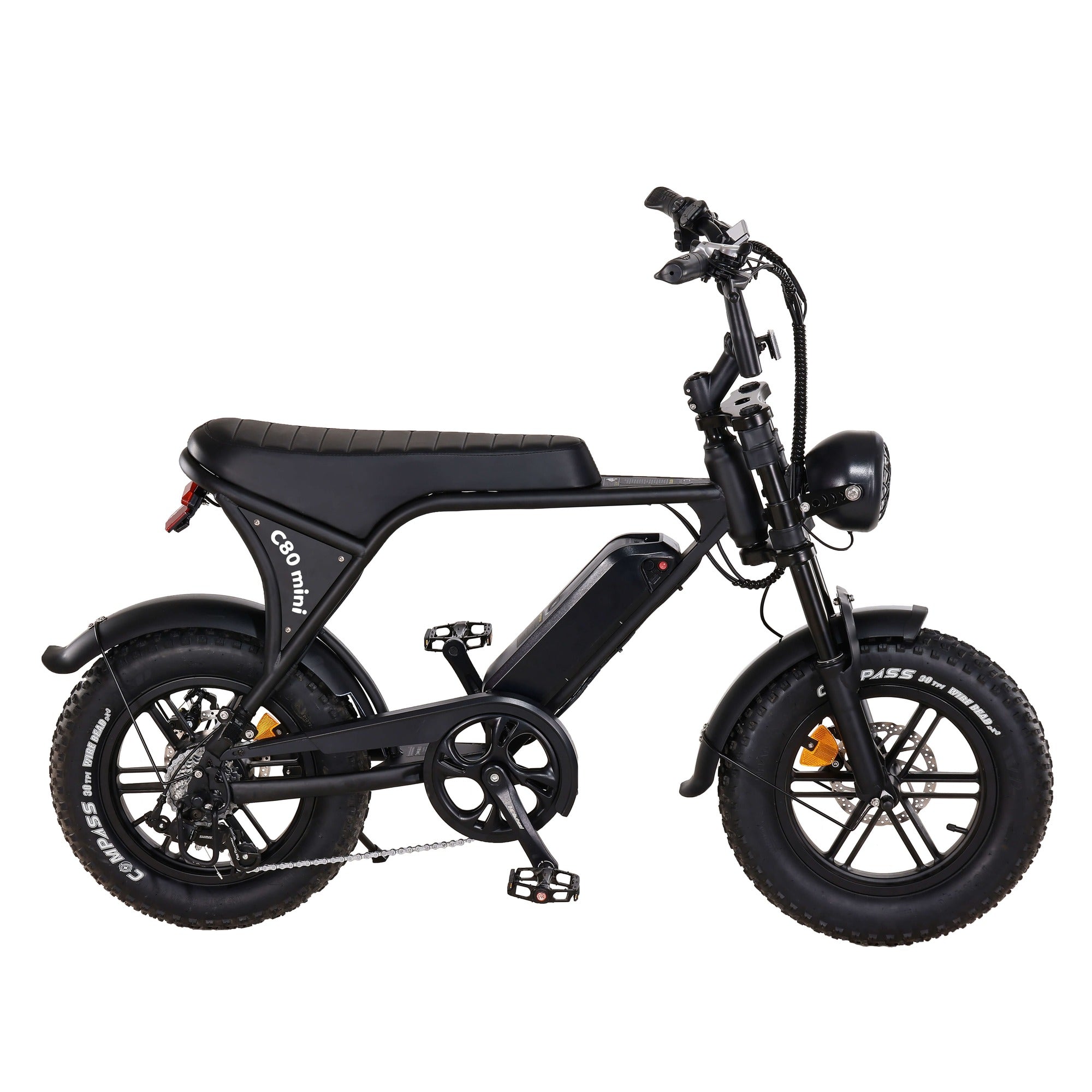 OUXI C80 – Mini Fatbike – Zwart