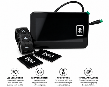 V20 / V20 Pro Fatbike NFC Display Opvoerbaar – NFC Scherm met Killswitch