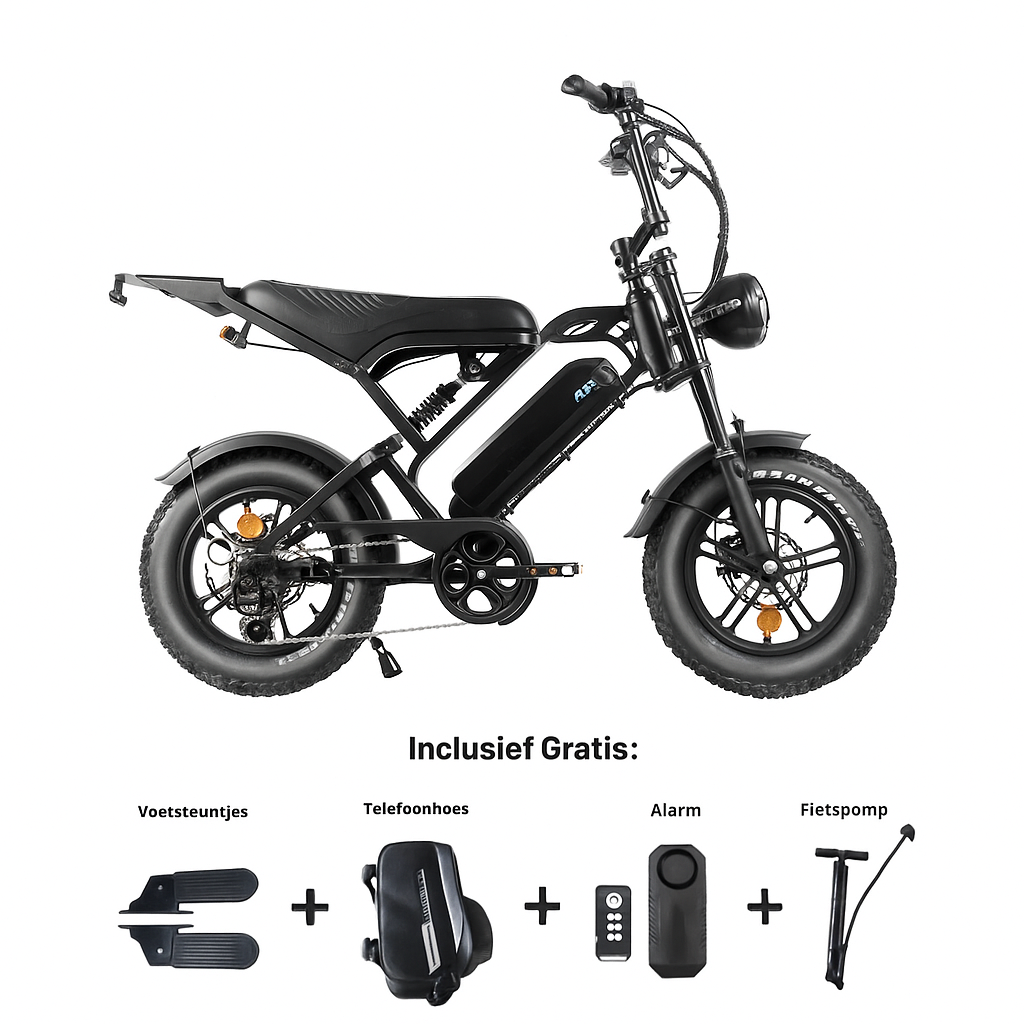V20 Pro Mini Fatbike – Black / Grey / Purple