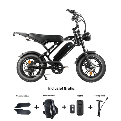 V20 Pro Mini Fatbike – Black / Grey / Purple
