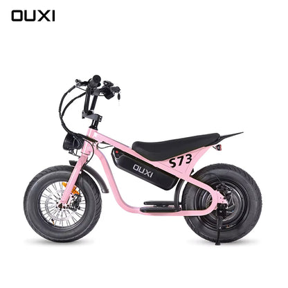 OUXI S73 Mini Elektrische Loopfiets – Roze / Paars