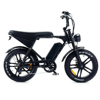OUXI V8 Pro / C80 Pro Fatbike – Zwart | 100KM Range | Inclusief Slot + Telefoonhouder | Rijklaar Geleverd