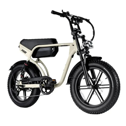 RSE Fatbike Beige – 48V 15Ah | NFC, Alarm & Voetsteunen