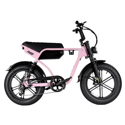 RSE Fatbike Roze – 48V 15Ah | NFC, Alarm & Voetsteunen