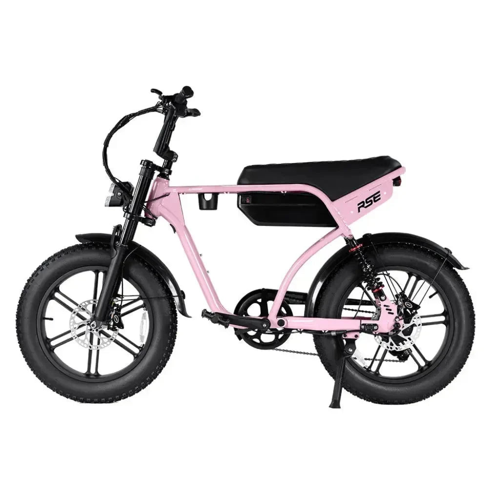 RSE Fatbike Roze – 48V 15Ah | NFC, Alarm & Voetsteunen